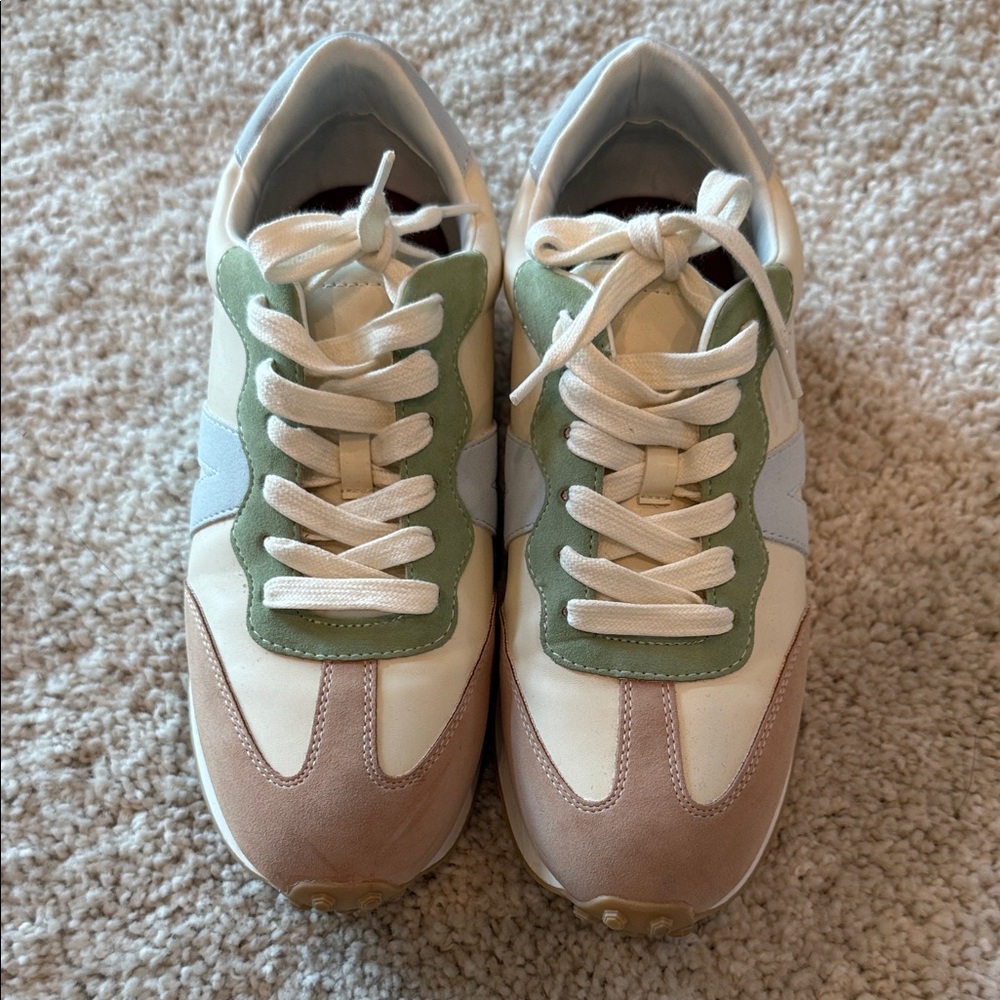 MIA Women's Sneakers - Green, Beige, and Cream